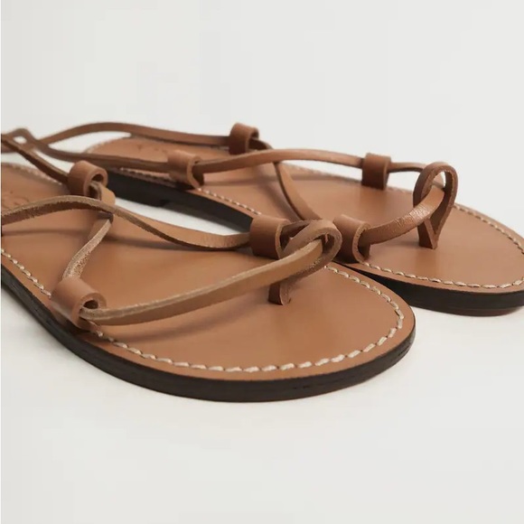 Mango Leather straps sandals • size 6.5 • brand new never worn! - Picture 2 of 5